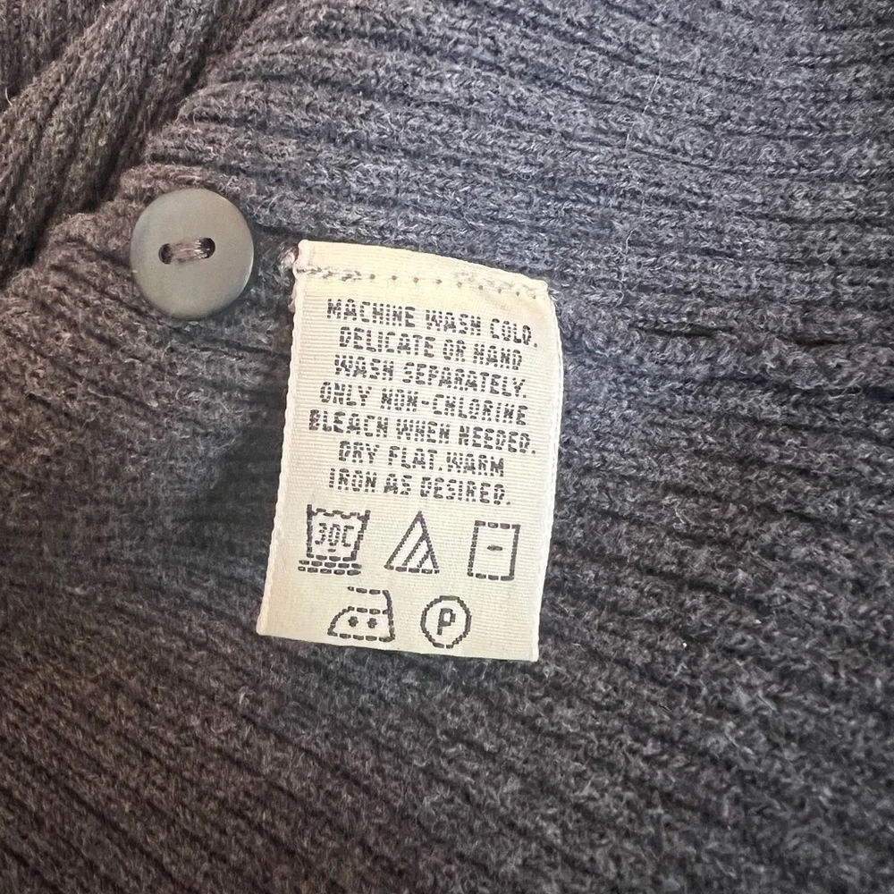 Classic Black Button-Up Cardigan - Picture 4 of 5